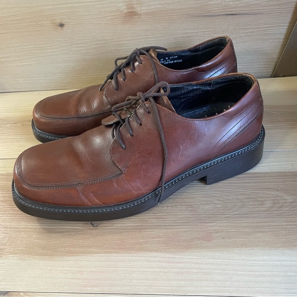 Bostonian Flexlite Men's Dress Shoes Size 10 M Leather Chestnut Brown - Picture 2 of 7